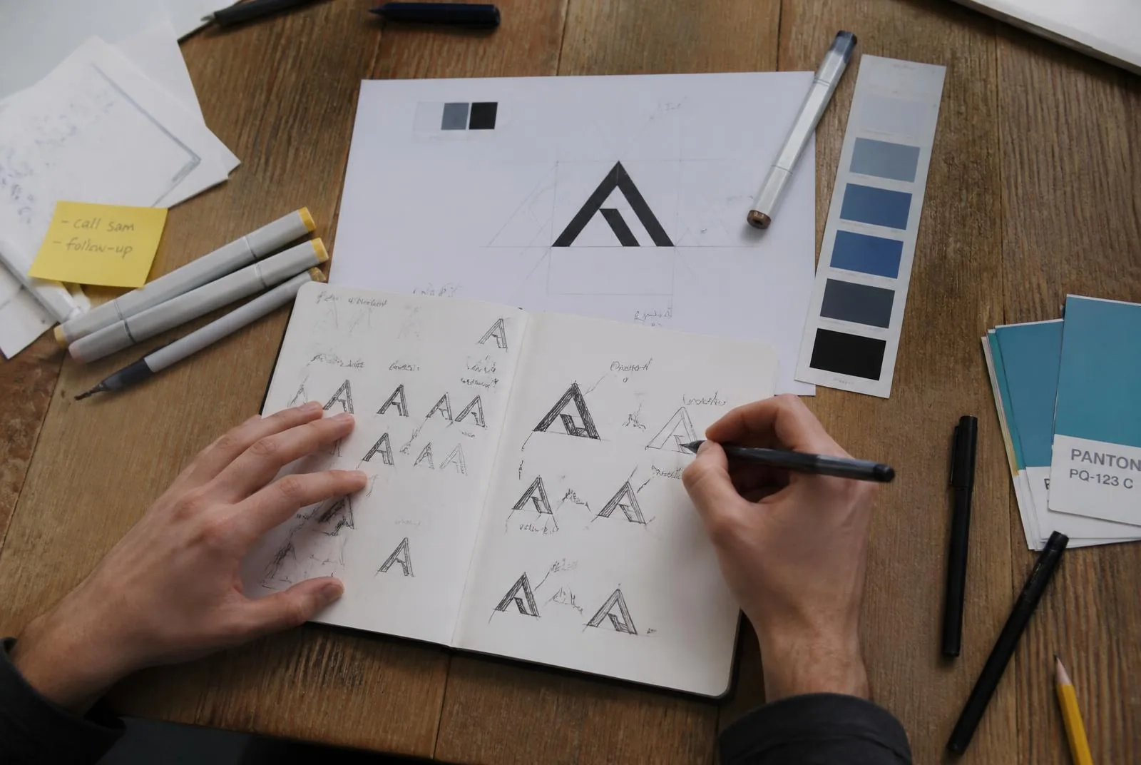Design sketching by hand